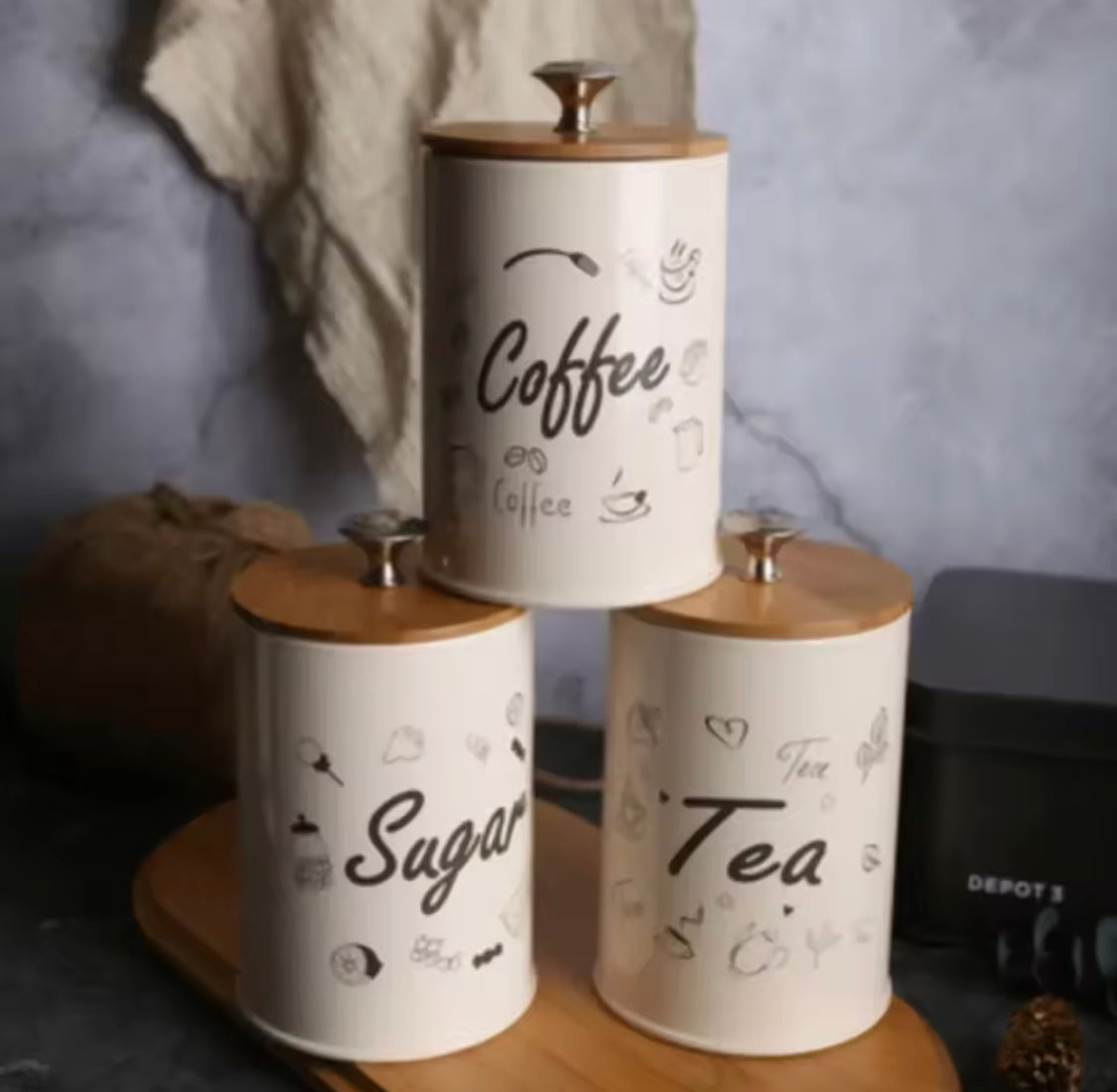 3pcs Reusable Spice Storage Jar With Lid, Moisture Proof Kitchen Storage Airtight Cans, Coffee Beans Tea Snacks Sealed Container, Seasoning Bottle Spice Jars, Stainless Steel Kitchen Storage Pots 3pcs Reusable Spice Storage Jar With Lid, Moisture Proof Kitchen Storage Airtight Cans, Coffee Beans Tea Snacks Sealed Container, Seasoning Bottle Spice Jars, Stainless Steel Kitchen Storage Pots